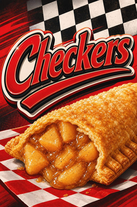 Checkers custom 6x9 pound bag sticker / turkey-bag flavor label