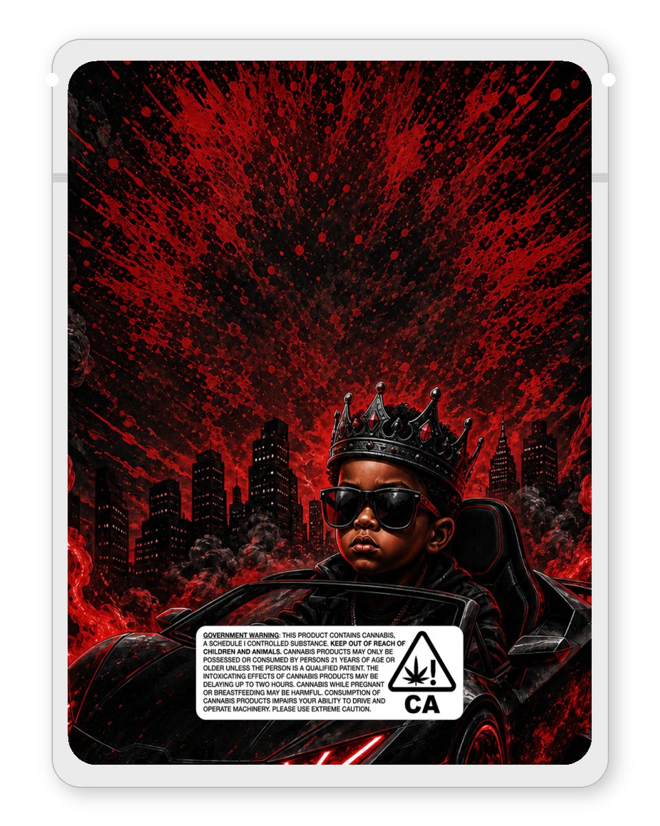 LIL JAMES EXOTICS custom 4"x5" mylar bag design (back)