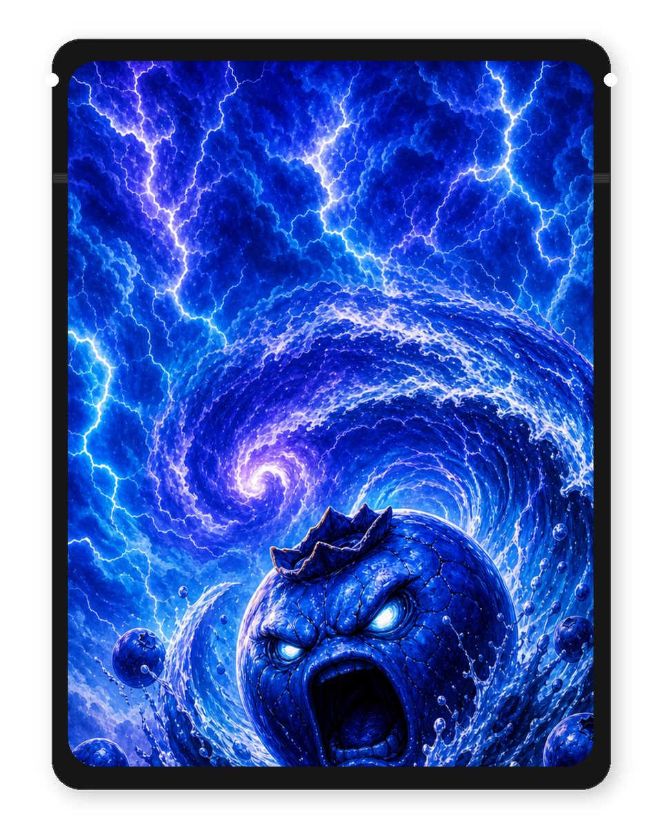 Raging Bleu custom 4"x5" mylar bag design (back)