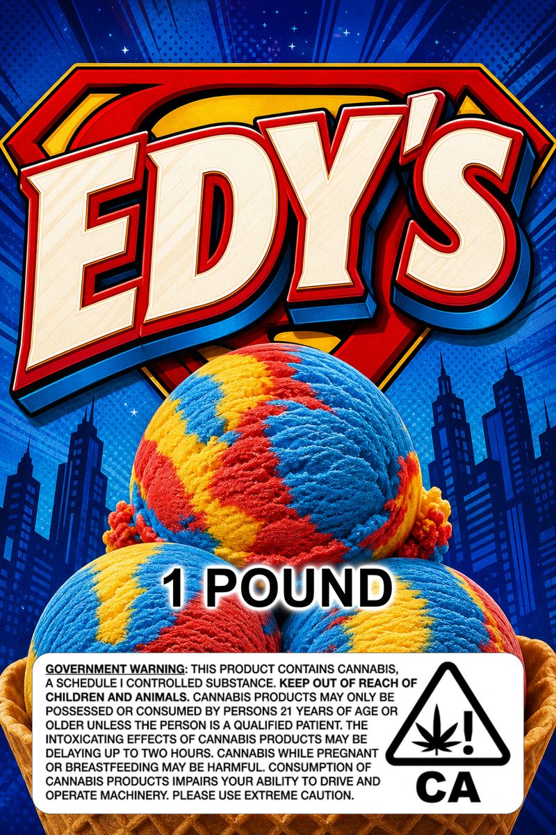 EDY’S custom 6x9 pound bag sticker / turkey-bag flavor label