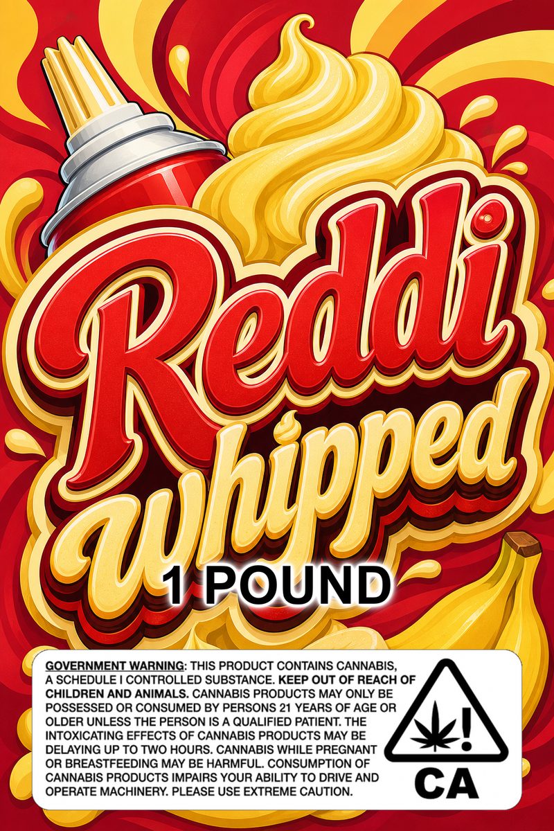 Reddi whipped custom 6x9 pound bag sticker / turkey-bag flavor label