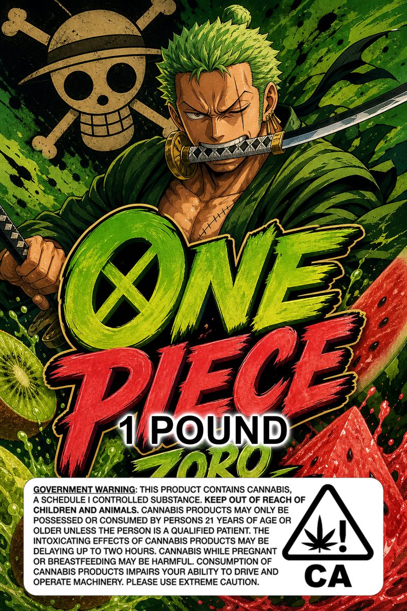 One piece custom 6x9 pound bag sticker / turkey-bag flavor label