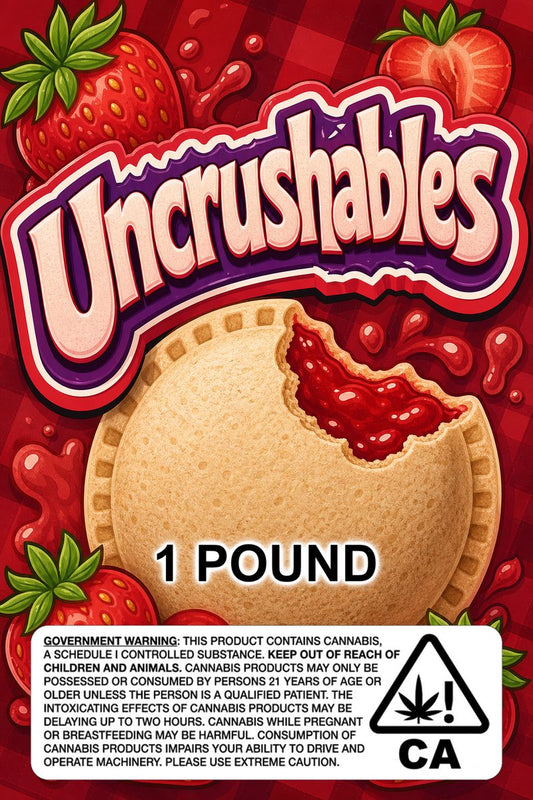 Uncrushables custom 6x9 pound bag sticker / turkey-bag flavor label