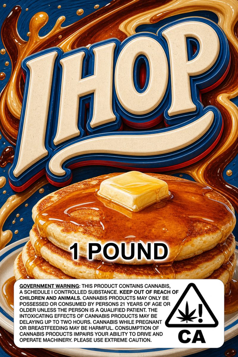 IHOP custom 6x9 pound bag sticker / turkey-bag flavor label