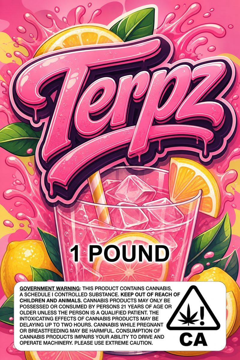 Terpz custom 6x9 pound bag sticker / turkey-bag flavor label