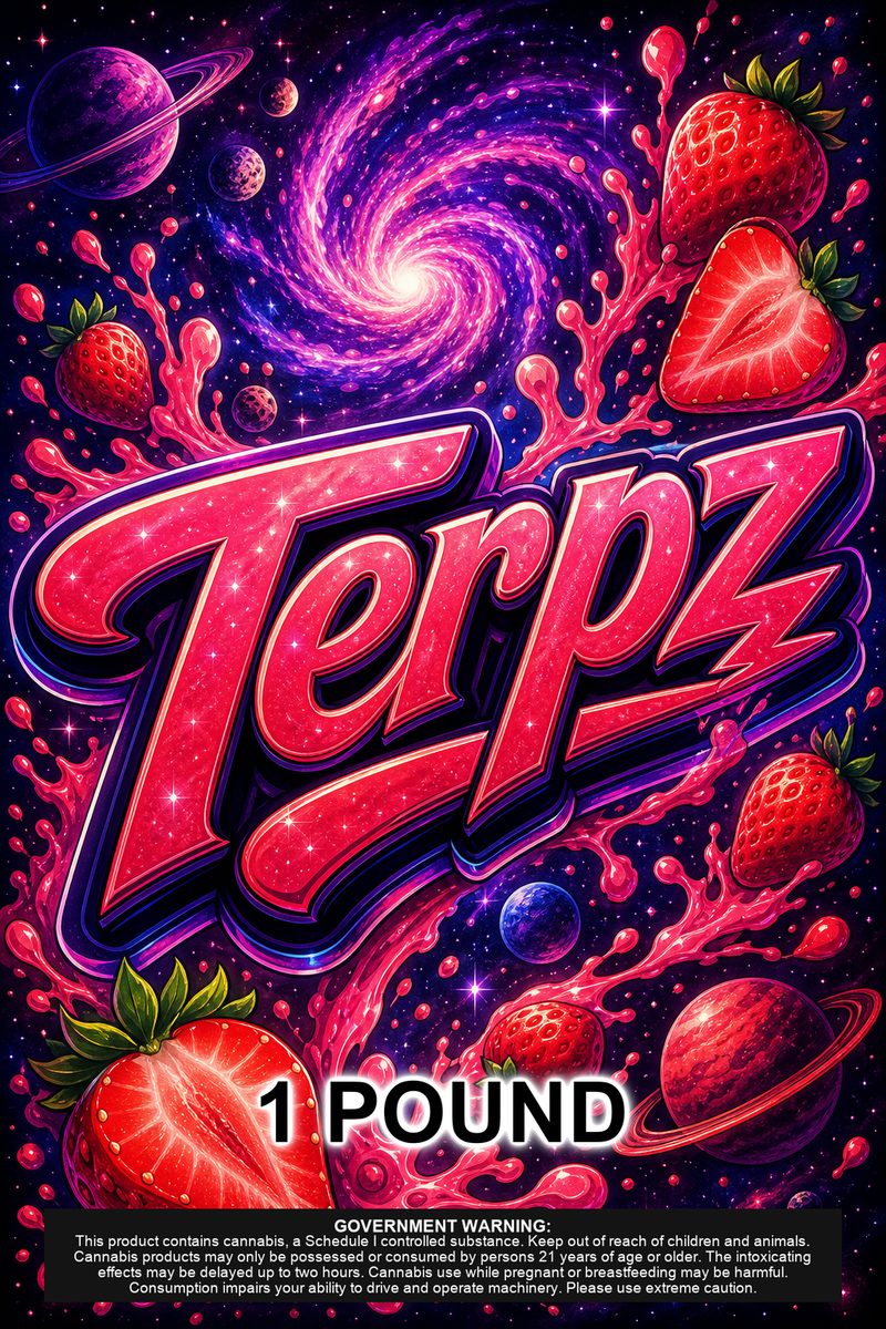 Terpz custom 6x9 pound bag sticker / turkey-bag flavor label