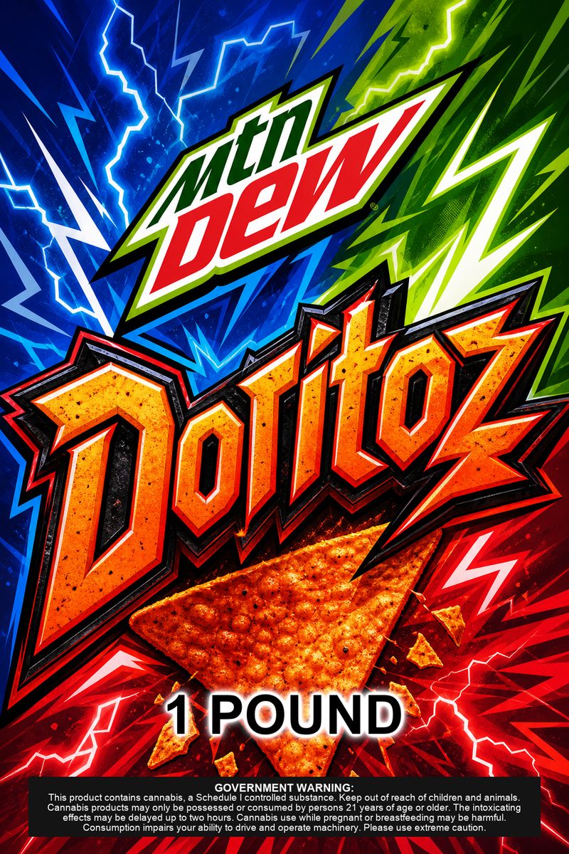 Doritoz custom 6x9 pound bag sticker / turkey-bag flavor label