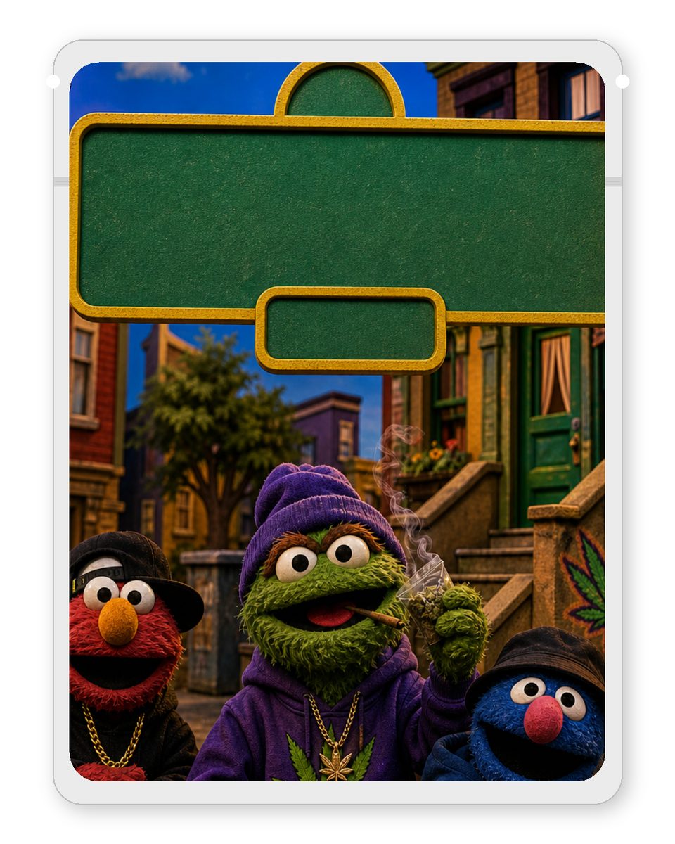 TrapGraw Ave custom 4"x5" mylar bag design (back)