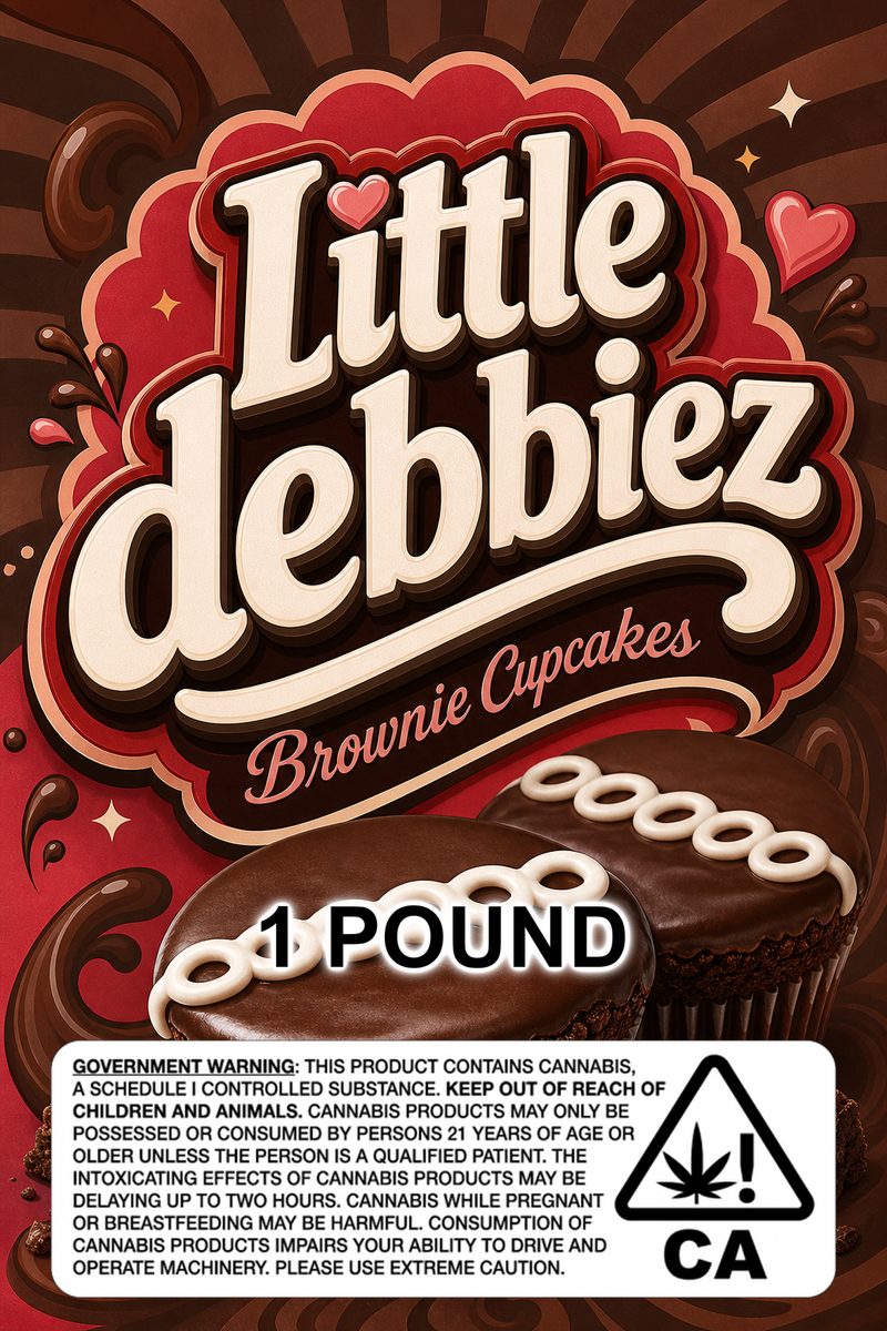 Little debbiez custom 6x9 pound bag sticker / turkey-bag flavor label