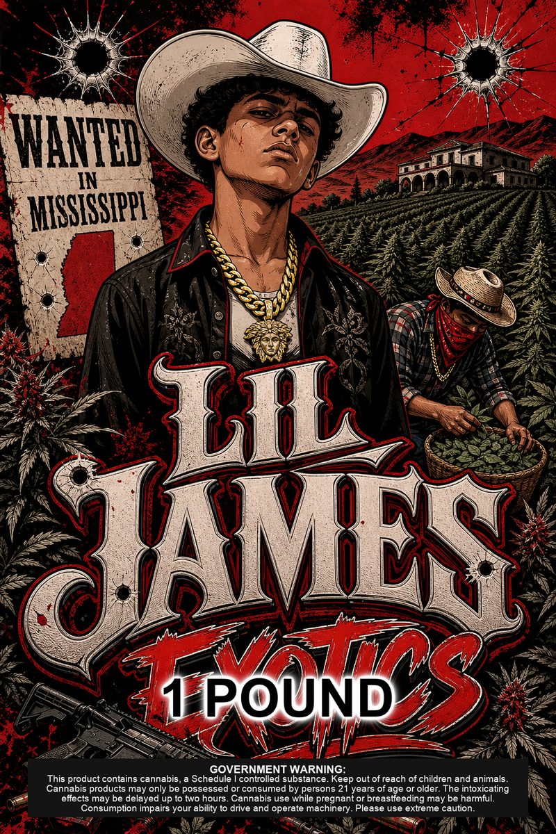 LIL JAMES EXOTICS custom 6x9 pound bag sticker / turkey-bag flavor label