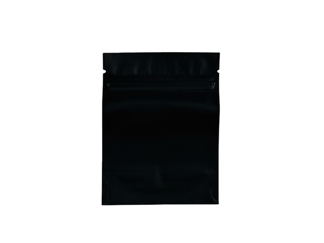 Plain black back panel — The Commission retro 3.5g mylar bag