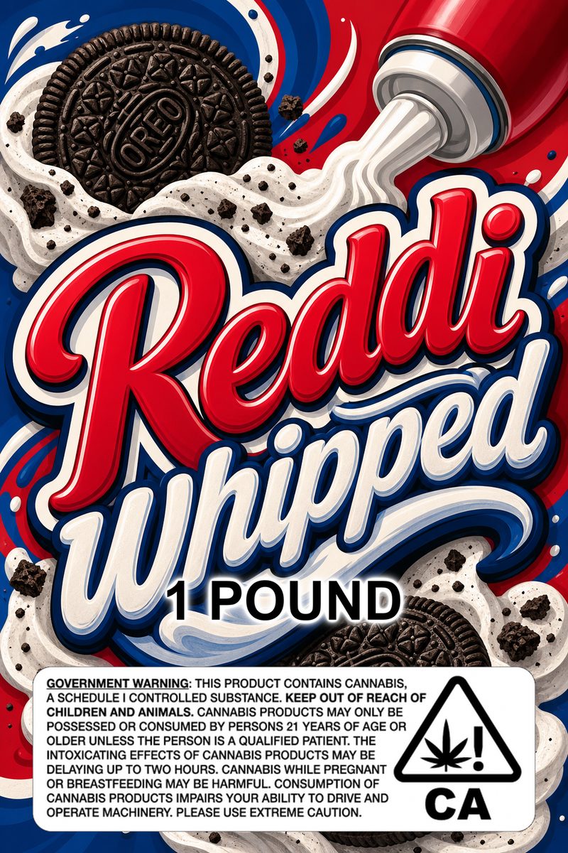 Reddi whipped custom 6x9 pound bag sticker / turkey-bag flavor label