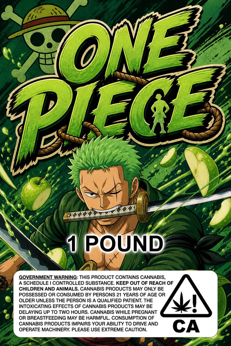 One piece custom 6x9 pound bag sticker / turkey-bag flavor label