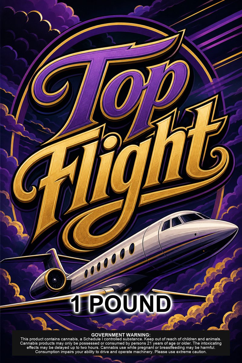 Top flight custom 6x9 pound bag sticker / turkey-bag flavor label