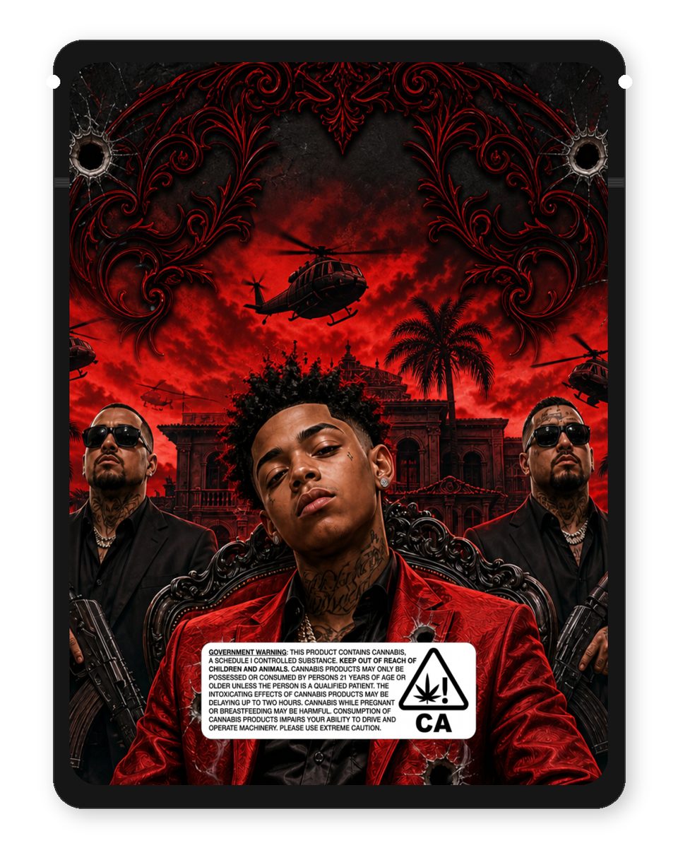 LIL JAMES EXOTICS custom 4"x5" mylar bag design (back)