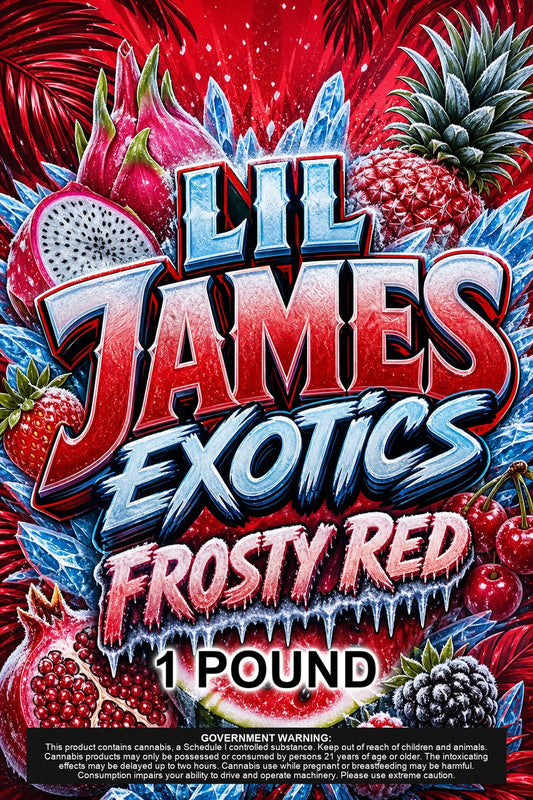 LIL JAMES EXOTICS custom 6x9 pound bag sticker / turkey-bag flavor label