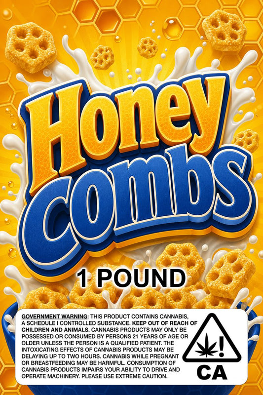Honey combs custom 6x9 pound bag sticker / turkey-bag flavor label