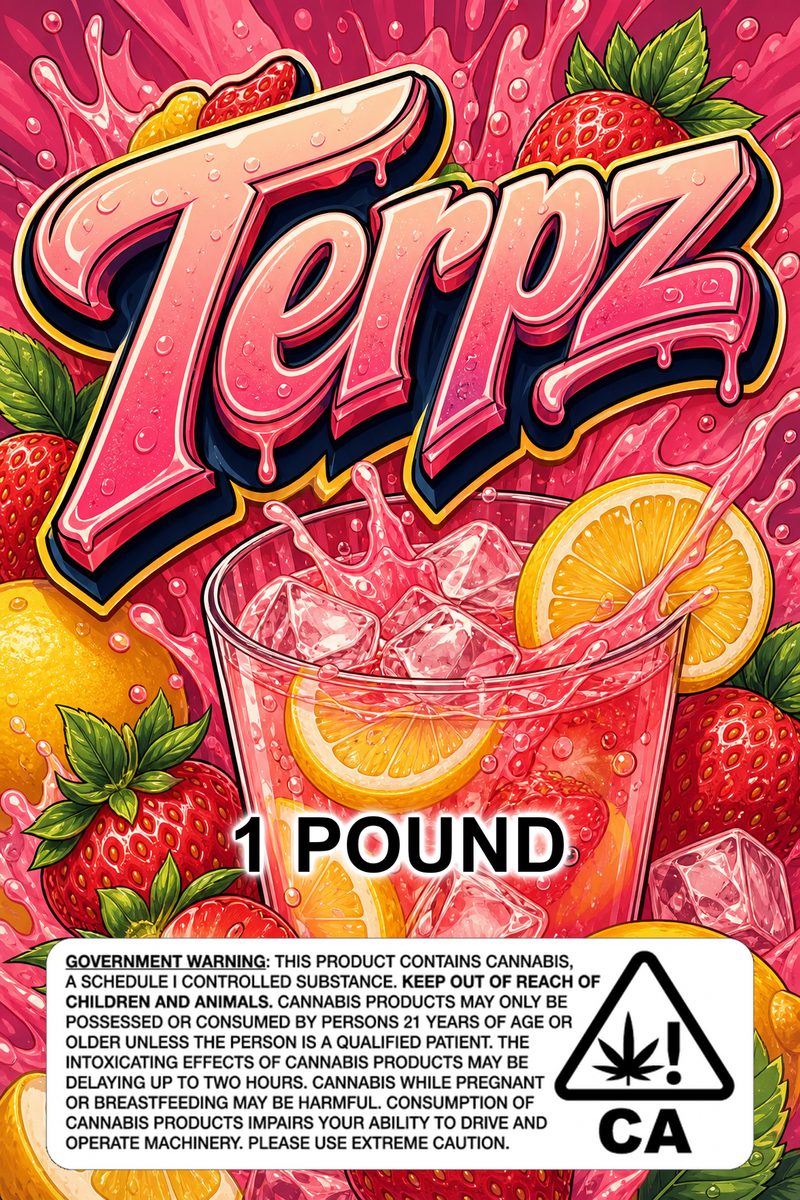 Terpz custom 6x9 pound bag sticker / turkey-bag flavor label