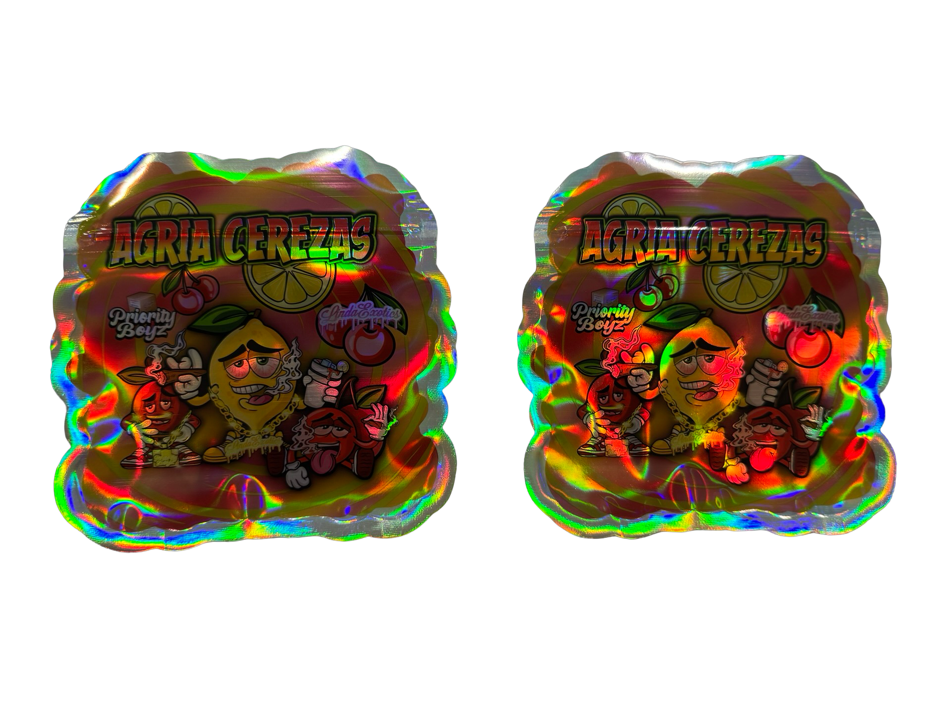 Agria Cerezas Mylar Bags 3.5g Priority Boyz (Only $0.21 Each) — 3.5g pre‑printed mylar bag — front