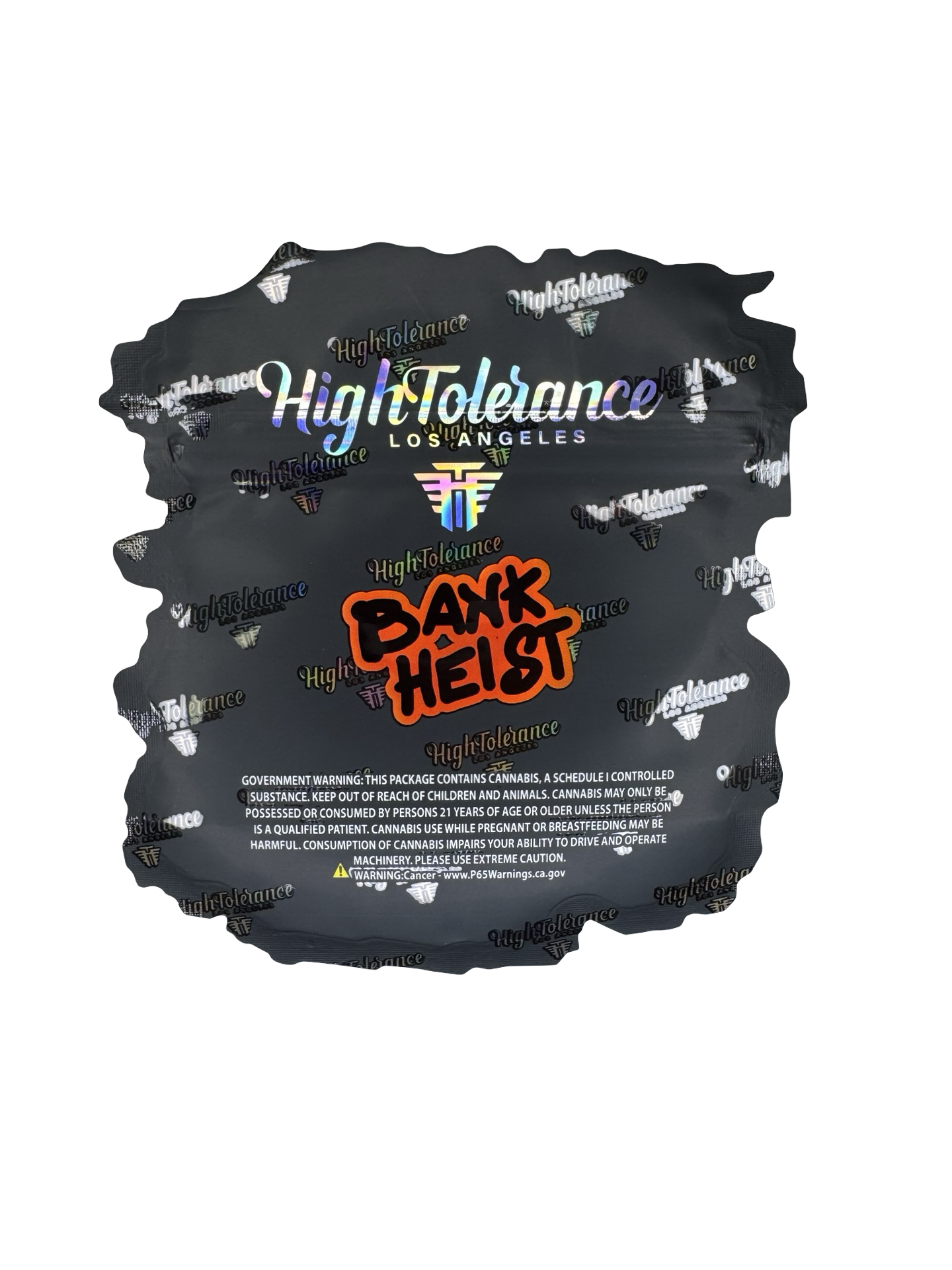 Bank Heist 3.5g Mylar Bags High Tolerance back