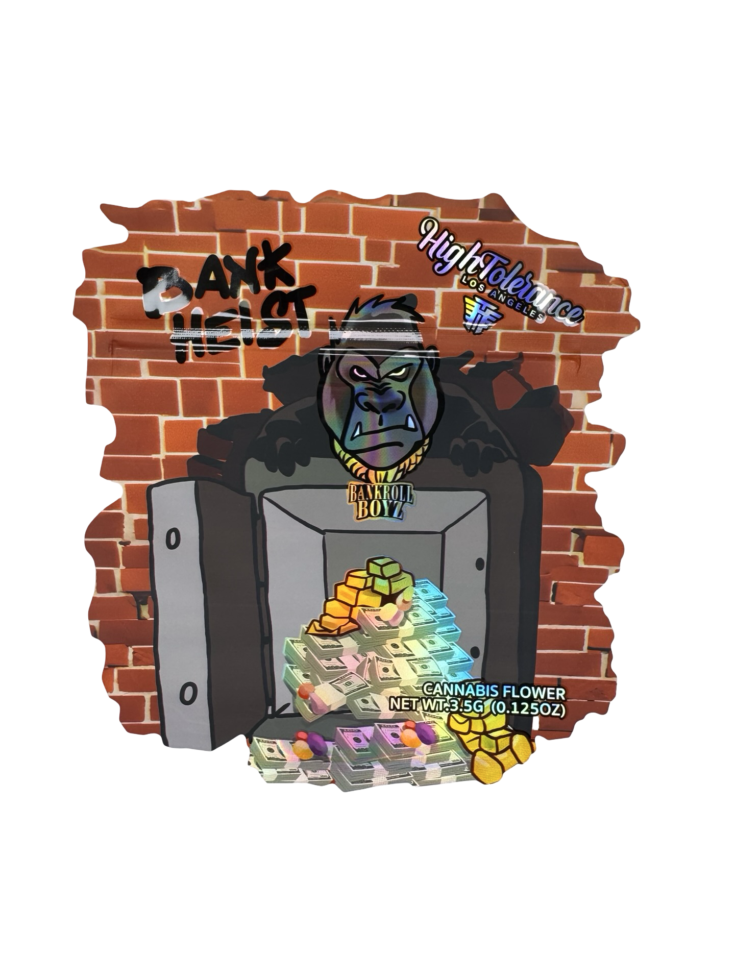 Bank Heist 3.5g Mylar Bags High Tolerance front