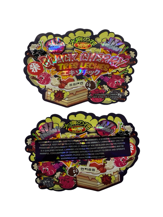 Black Cherry Tres Leches Mylar Bags 3.5g Kandy Depo