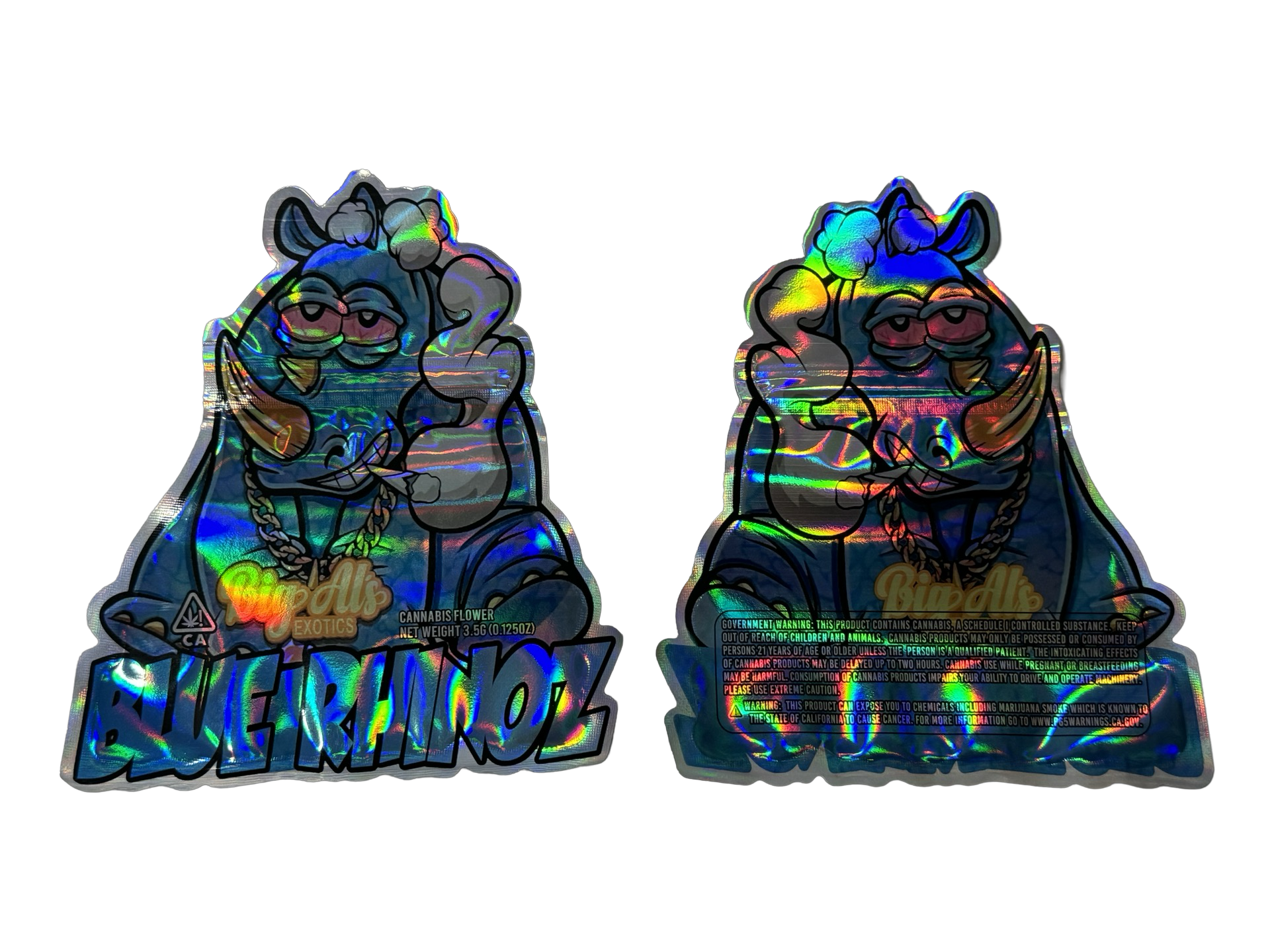 Blue Rhinoz Mylar Bags 3.5g Big Al’s