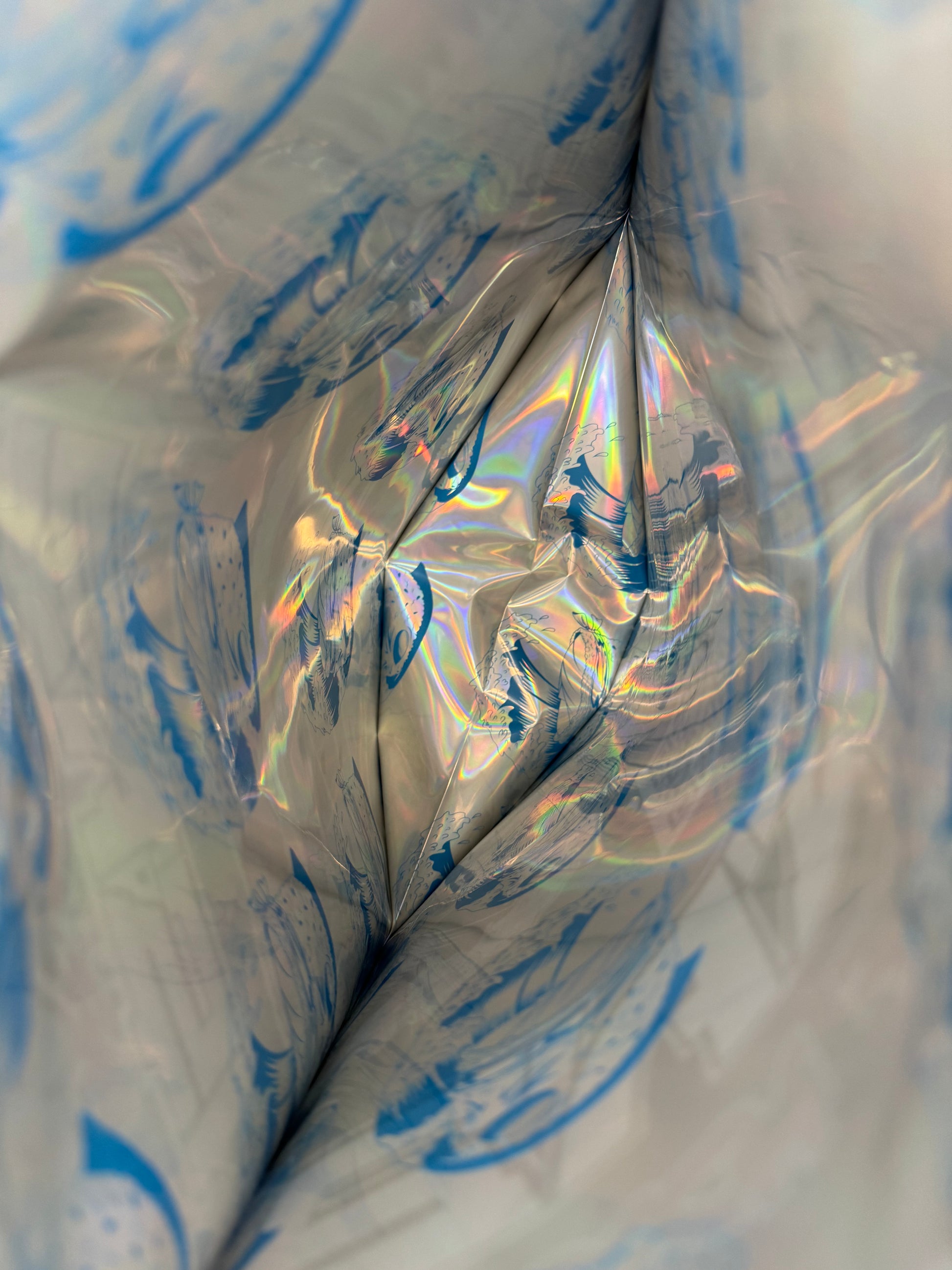 Blue Zushi Mylar Bags 1 lb (Pound) The Ten Co interior