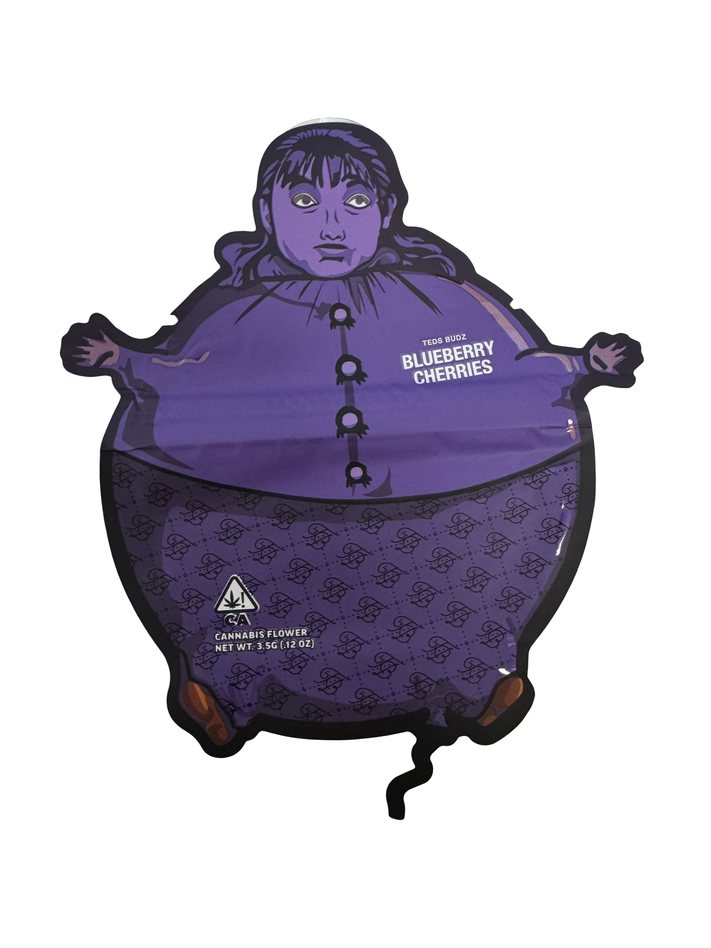 Blueberry Cherries 3.5g Mylar Bags Teds Budz front