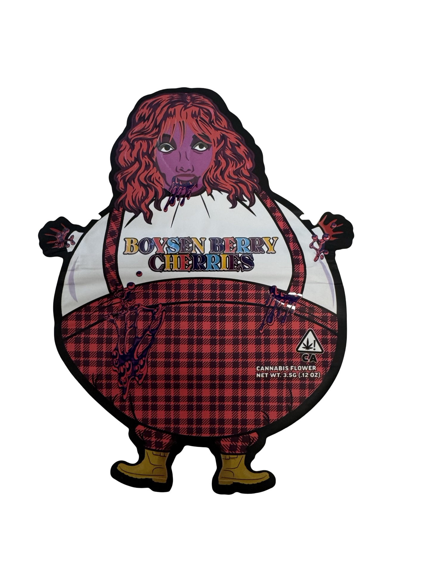 Boysenberry Cherries 3.5g Mylar Bags Teds Budz front