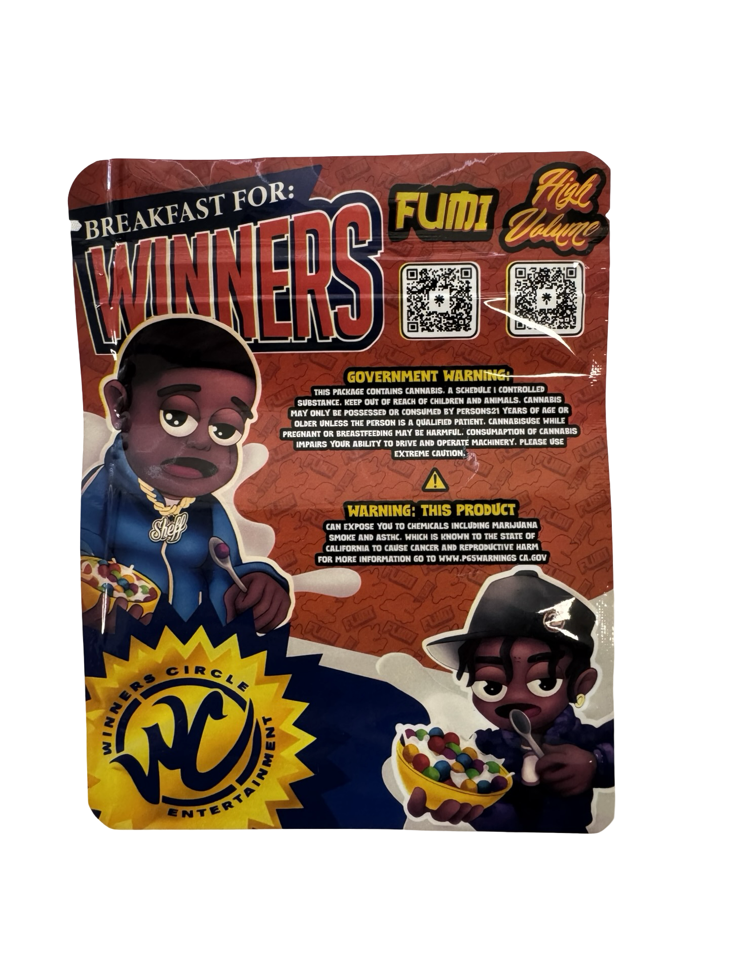 Breakfast for Winners 3.5g to 7g Mylar Bags High Volume back