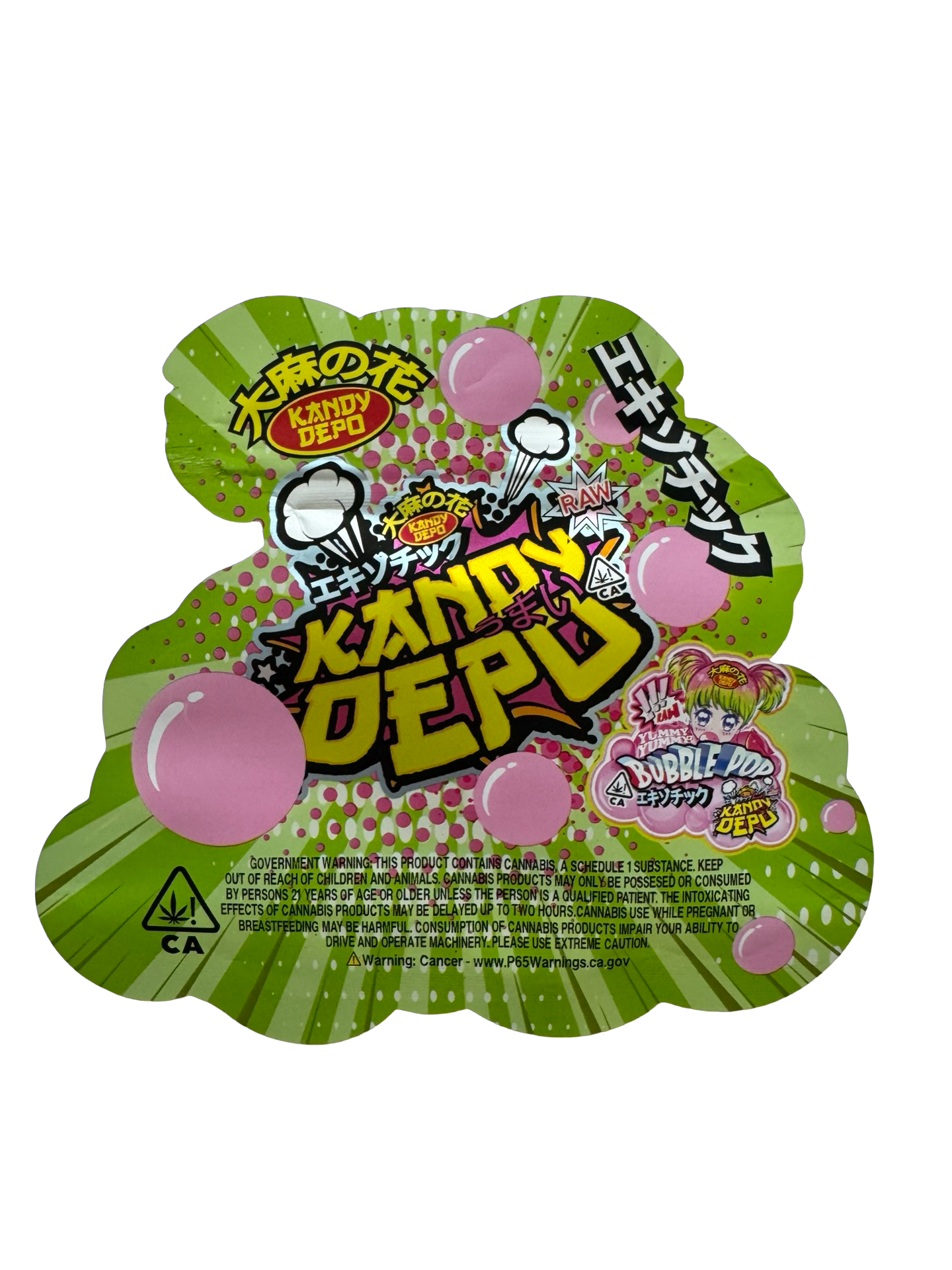 Bubble Pop Mylar Bags 3.5g Kandy Depo
