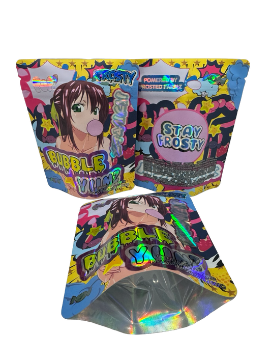 Bubble Yumz Mylar Bags 3.5g Frosty
