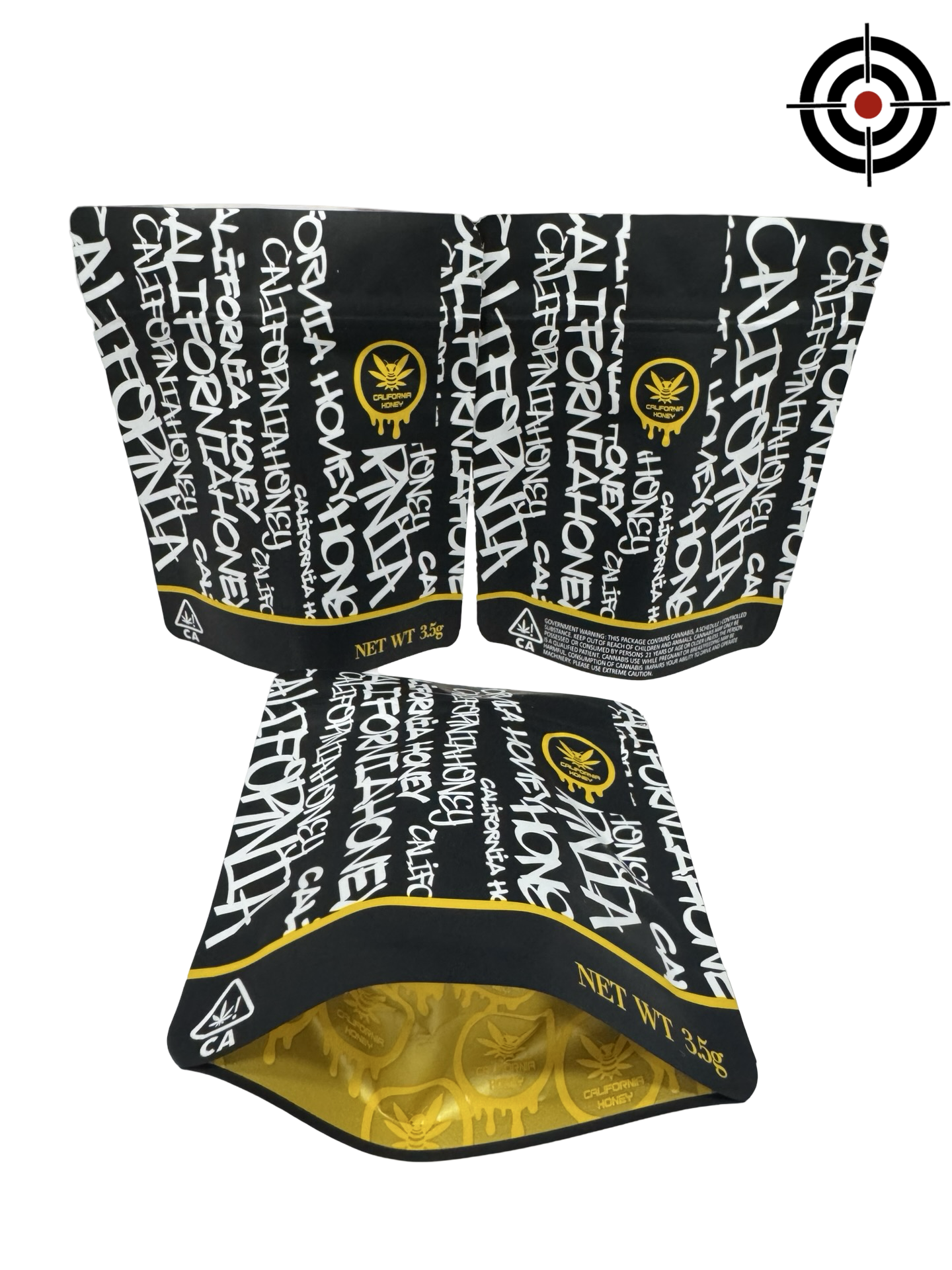 California Honey Mylar Bags 3.5g California Honey