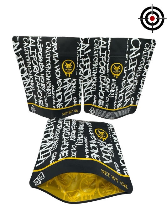 California Honey Mylar Bags 3.5g California Honey