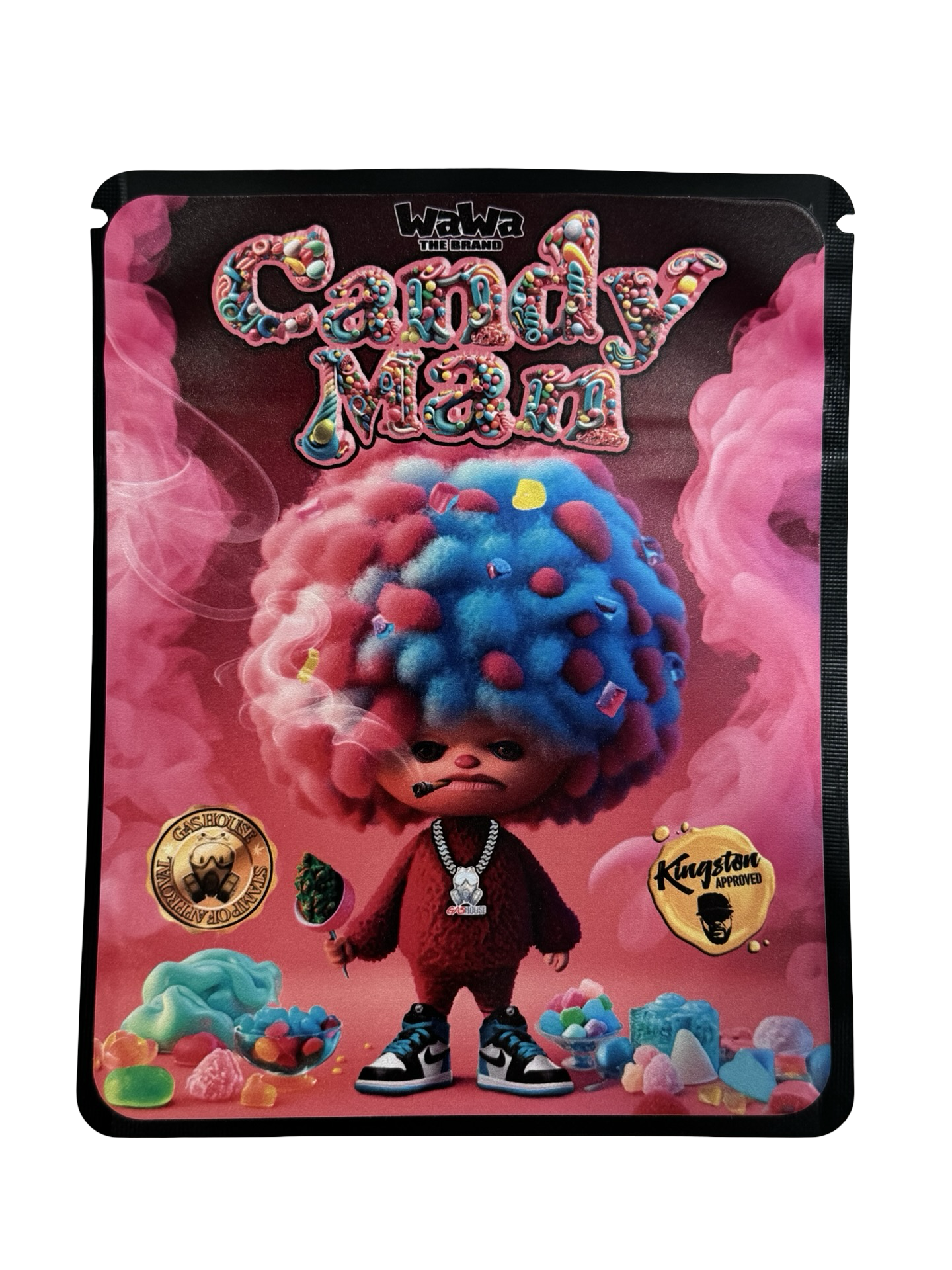 Candy Man Mylar Bags 3.5g Wawah front