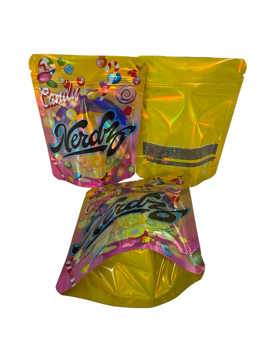 Candy Nerdz Mylar Bags 3.5g SherbMoney