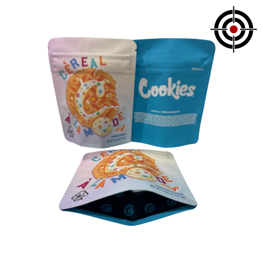 Cereal A La Mode Mylar Bags 3.5g Cookies — 3.5g pre‑printed mylar bag — front
