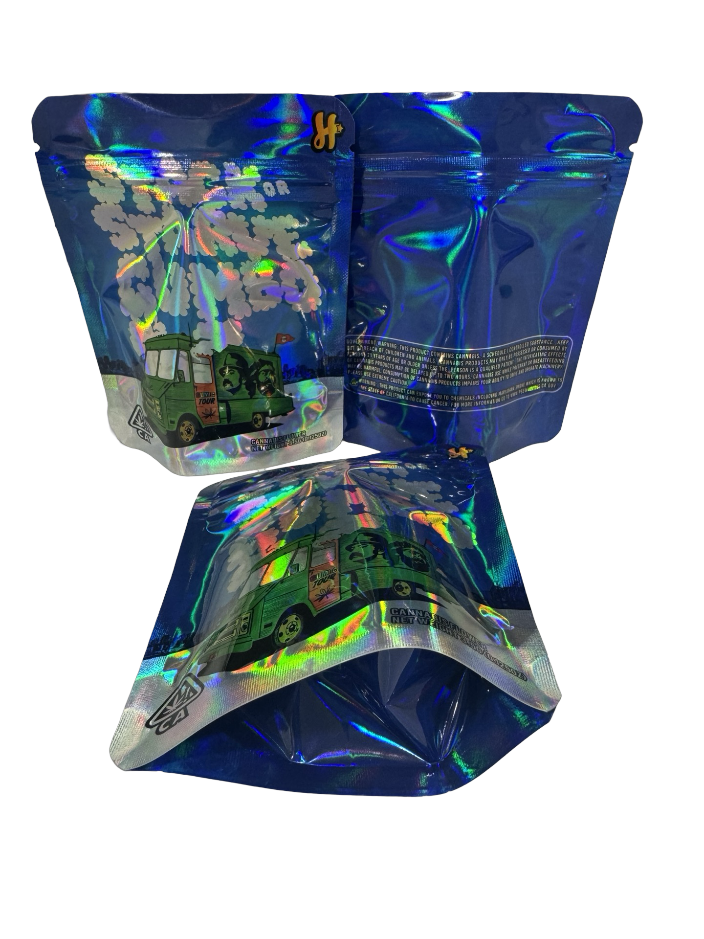 Cheech & Chong Mylar Bags 3.5g Stack or Starve Gumbo