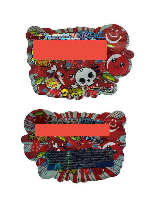 Cherry Extreme Zirheadz Mylar Bags 3.5g Kandy Depo