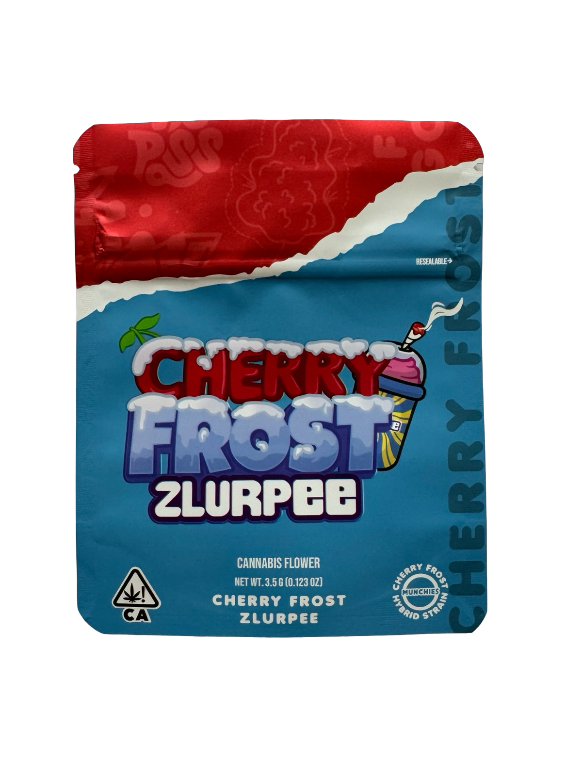 Cherry Frost Zlurpee 3.5g Mylar Bags | Munchies – Fire Mylar