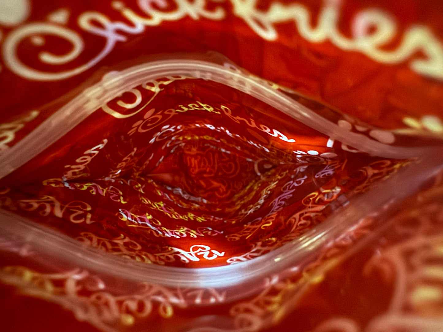 Chick Fries 3.5g Mylar Bags 12 Alarm Fire interior