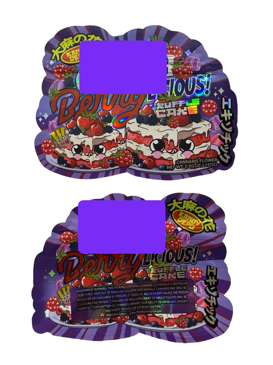 Crunch Berrylicious Truffle Cake Mylar Bags 3.5g Kandy Depo