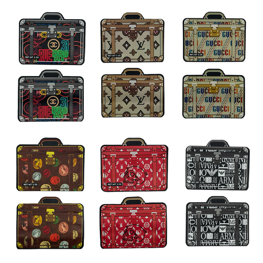 Designer 3.5g Mylar Bags (matte) - Fire Mylar  