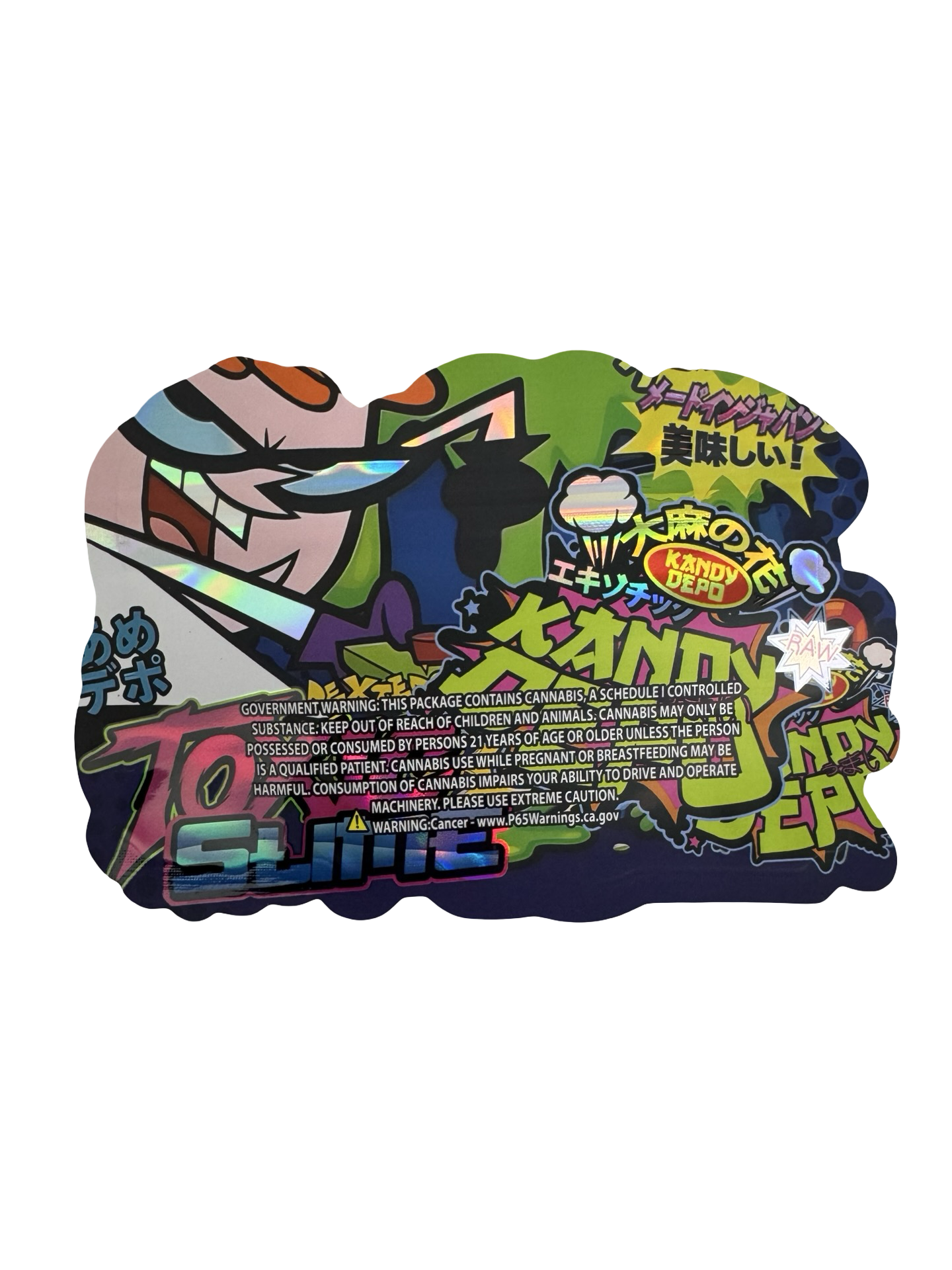 Dexter’s Toxic Slime Mylar Bags 3.5g Kandy Depo back