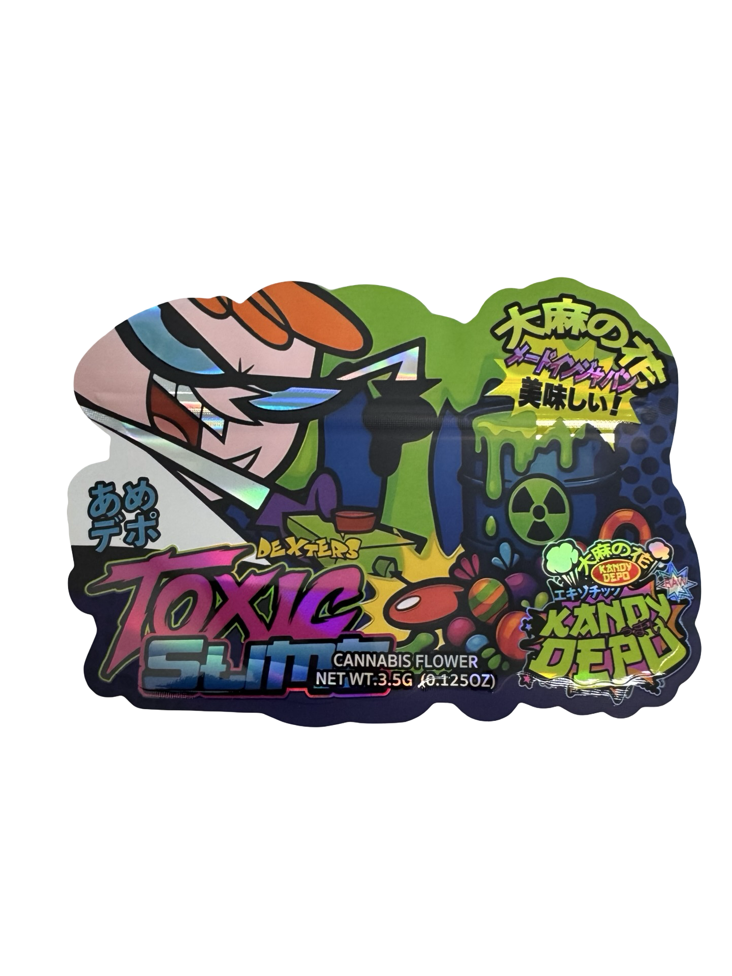 Dexter’s Toxic Slime Mylar Bags 3.5g Kandy Depo front