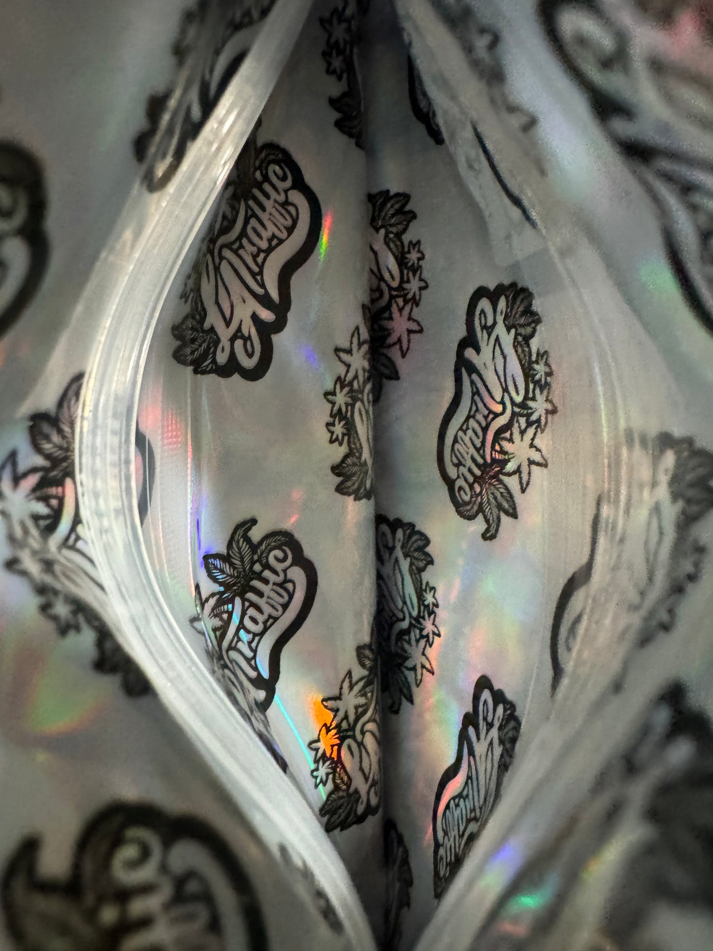 Dopamine Mylar Bags 3 5G La Traffic 1 — 3.5g pre‑printed mylar bag — back