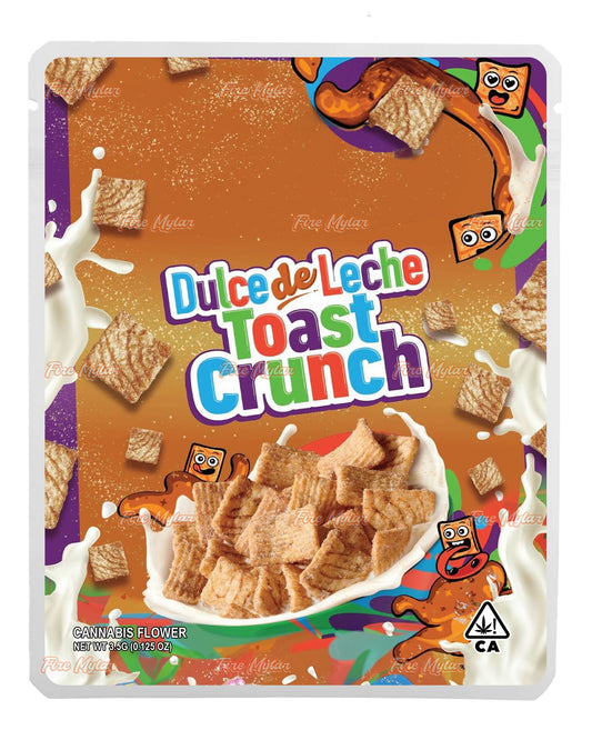 Dulce de Leche Toast Crunch Customizable Mylar Bags