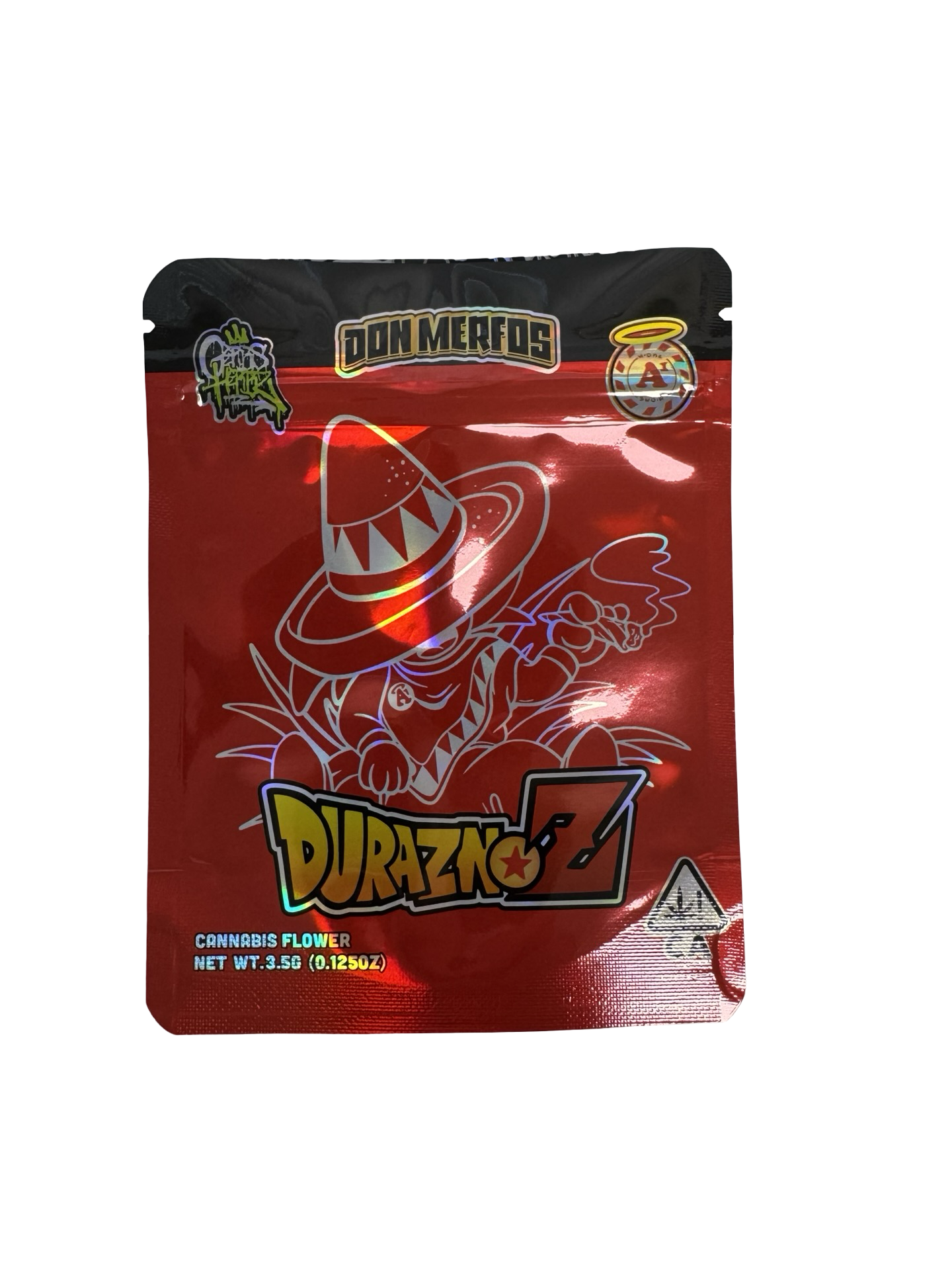 Duraznoz (Zkittlez) 3.5g Mylar Bags Don Merfos front
