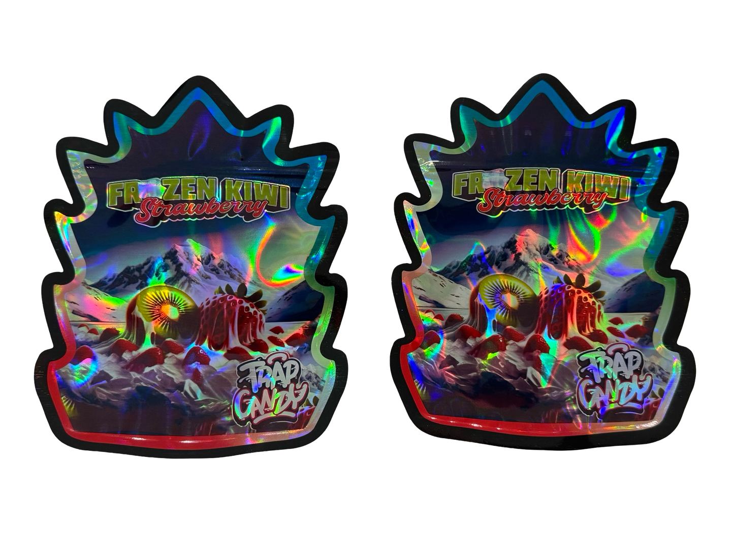 Frozen Kiwi Strawberry Mylar Bags 3.5g Trap Candy